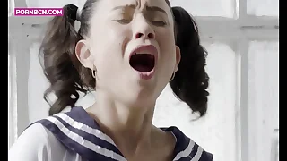 hardcore squirting come to a head mount with teen cosplay japan cosplay&comma; asian ill-lighted with pigtails squirt come to a head mount wet couch